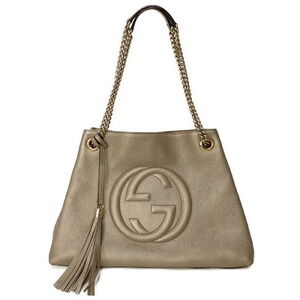 Gucci Soho Chain Tote pebbled leather Shoulder Bag